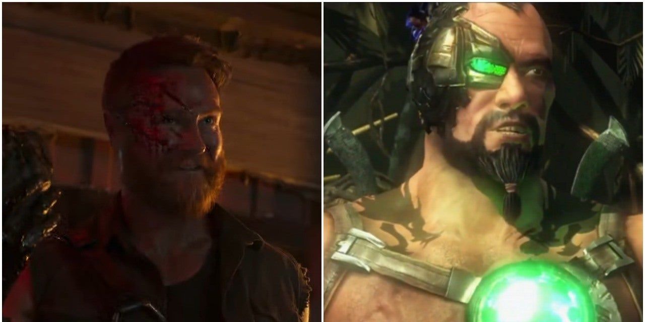 Kano in the Mortal Kombat film and game