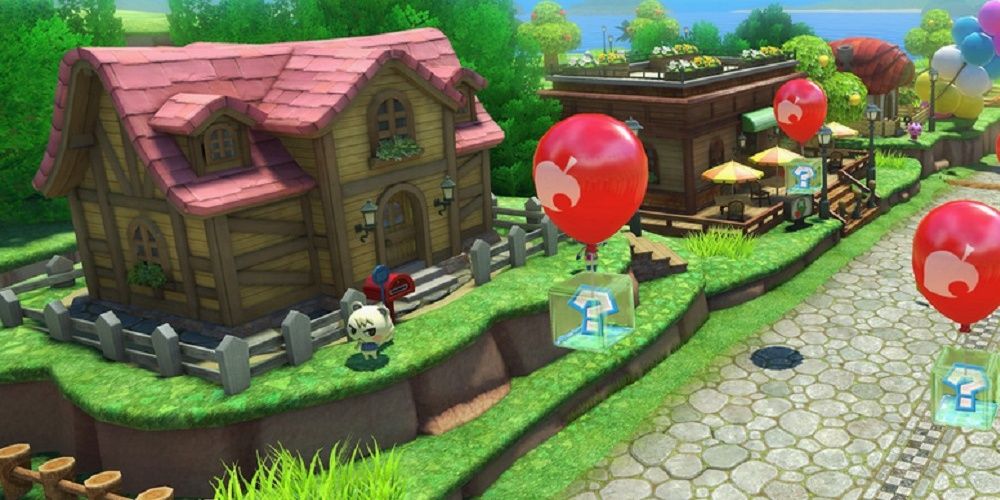 Marshal in the Animal Crossing track in Mario Kart 8