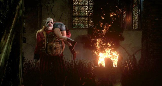dead by daylight: clown carrying kate