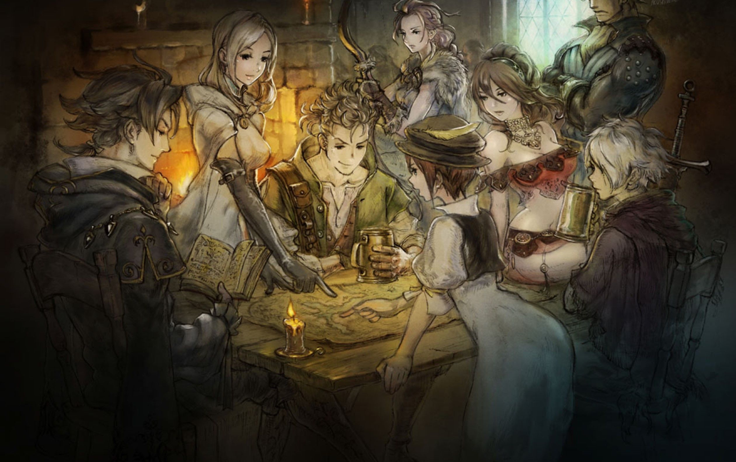 Octopath Traveler Official Art