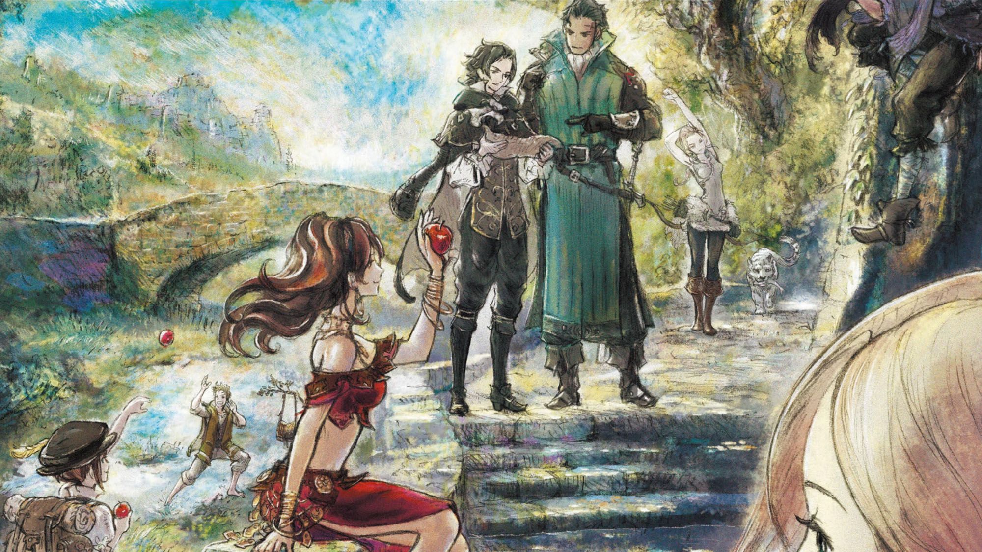 Octopath Traveler promo art