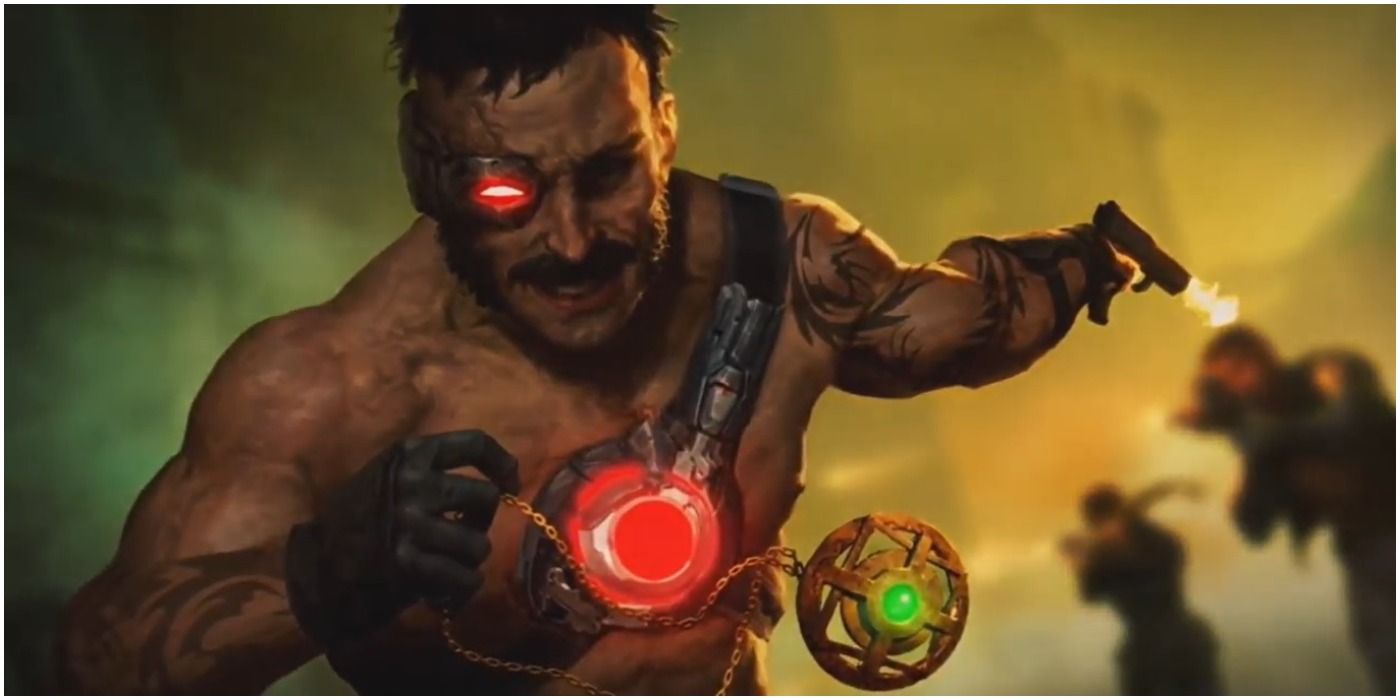 Mortal Kombat - Kano Fighting with a gun