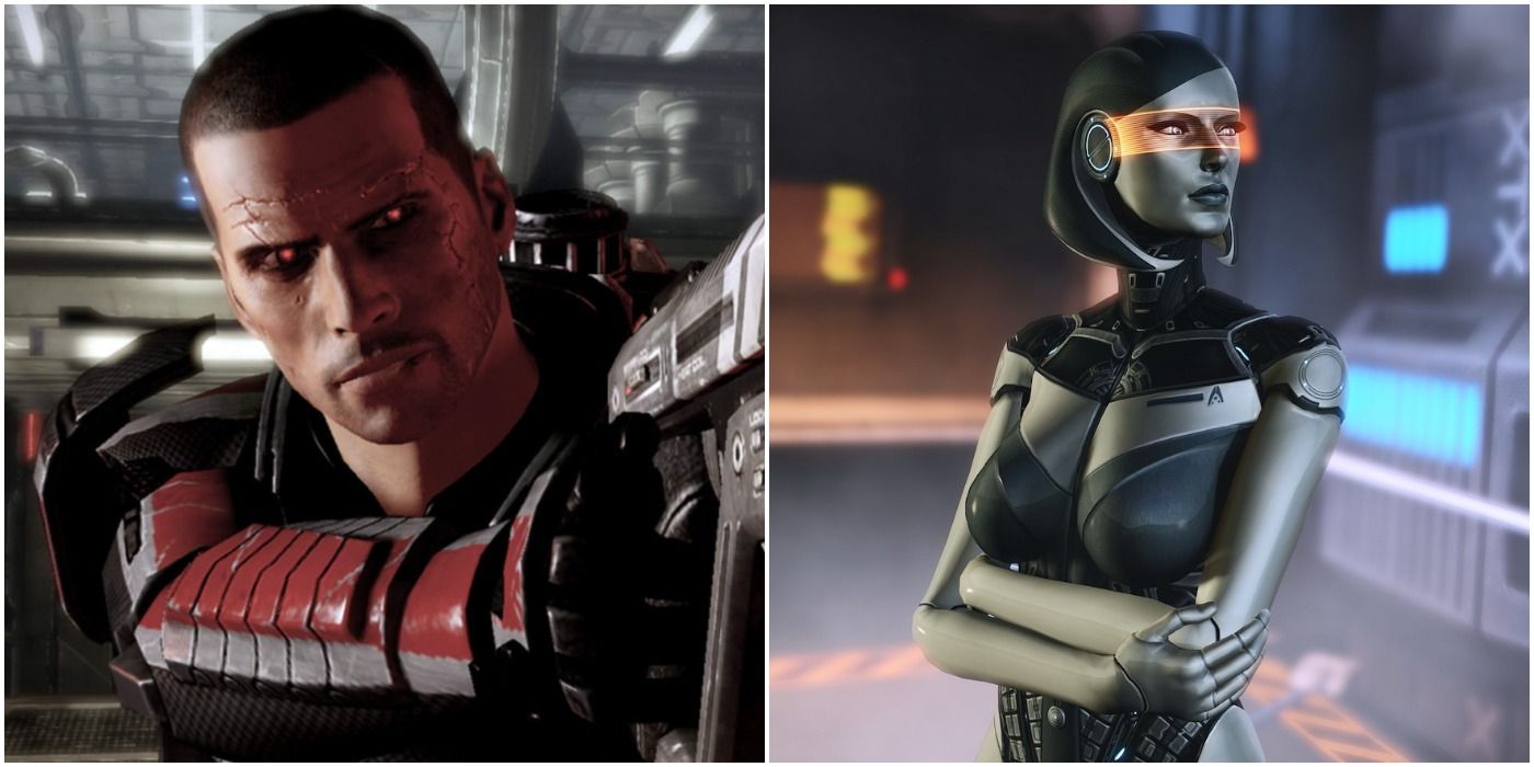 Commander Shepard Left EDI Right