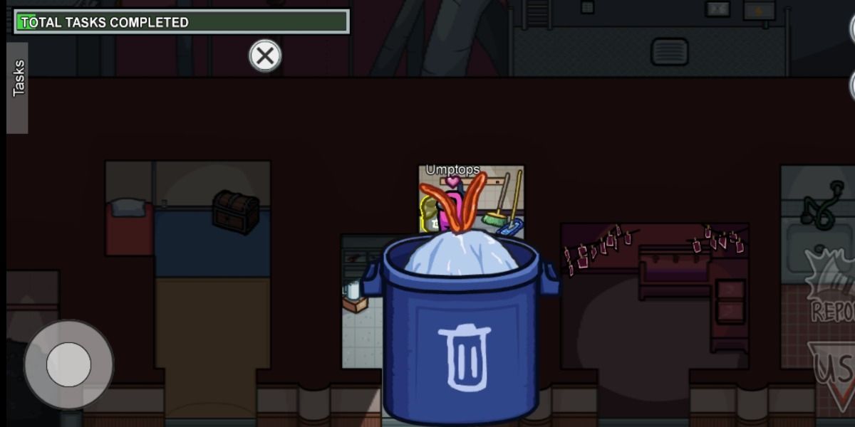 Empty Trash task from Among Us