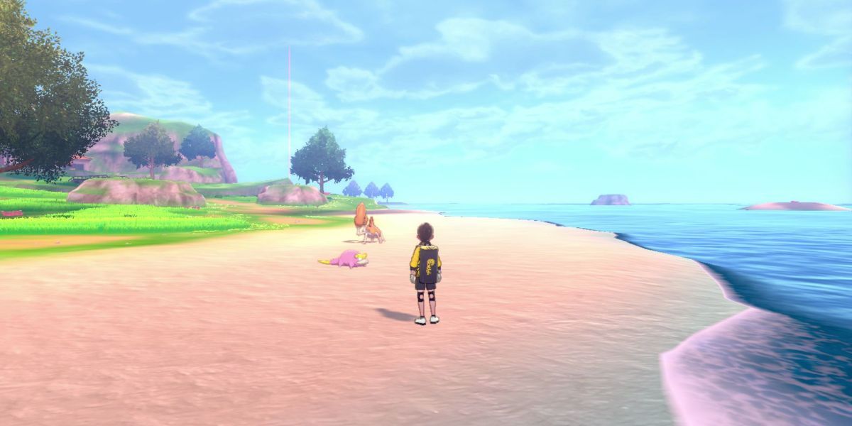 beach in Pokemon sword and shield