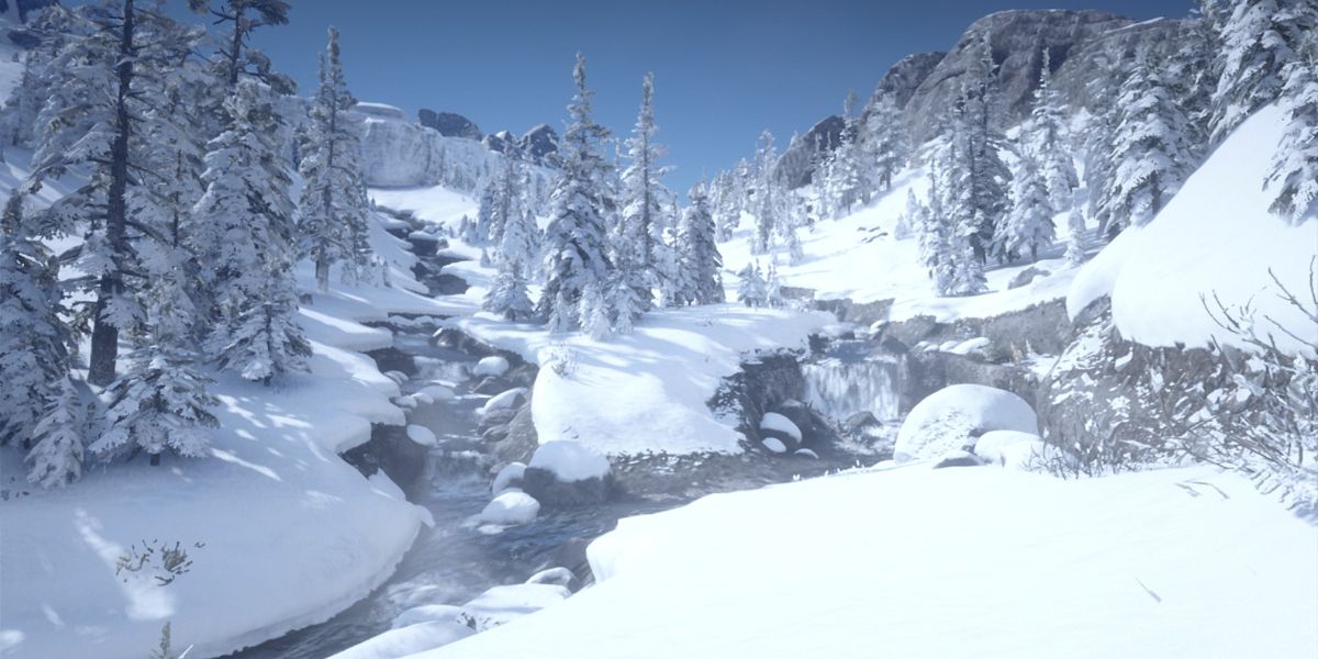 A view of the Glacier in the Ambarino region.