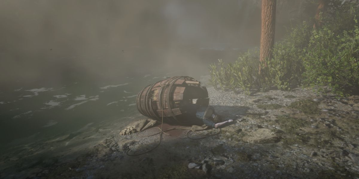 A view of the Barrel Rider point of interest in Ambarino.