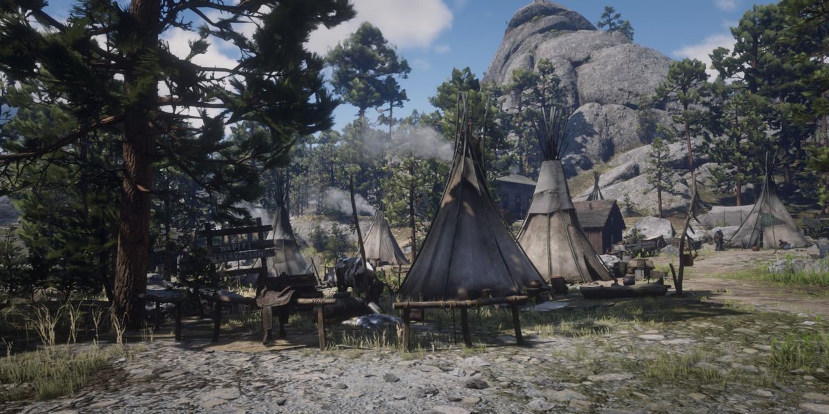 A view of the Wapiti Indian Reservation in Ambarino.