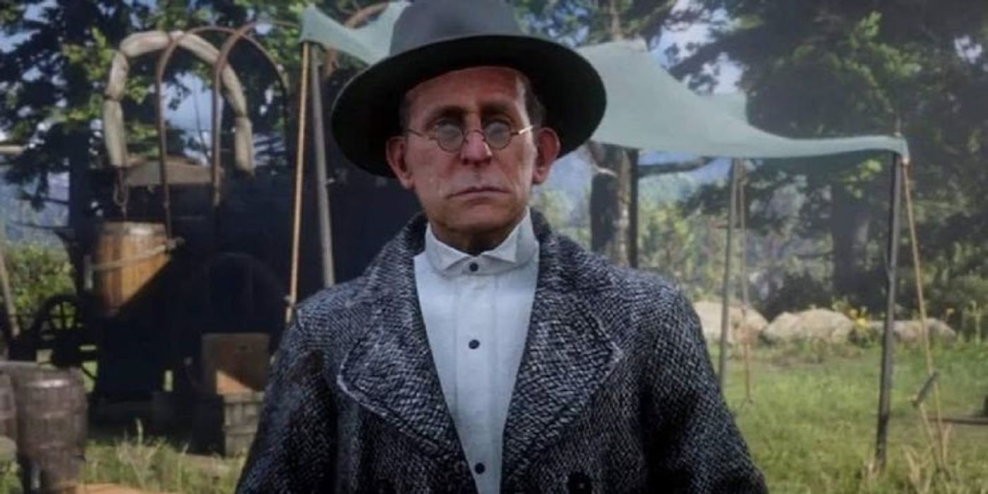 Leopold Strauss at the gang's camp in Horseshoe Overlook