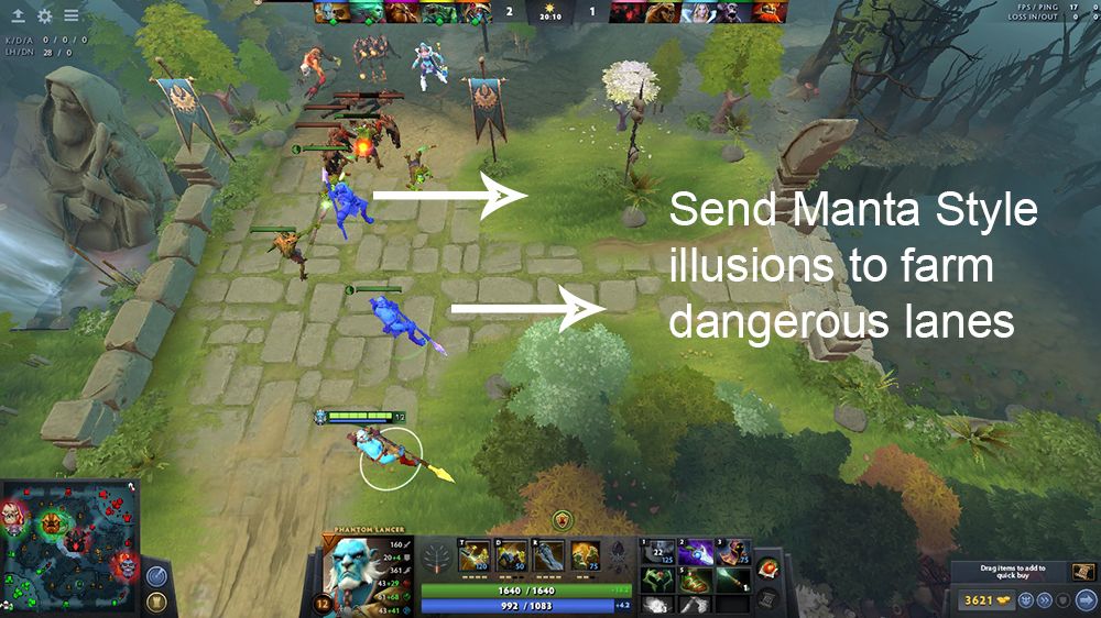 sending manta illusion to farm