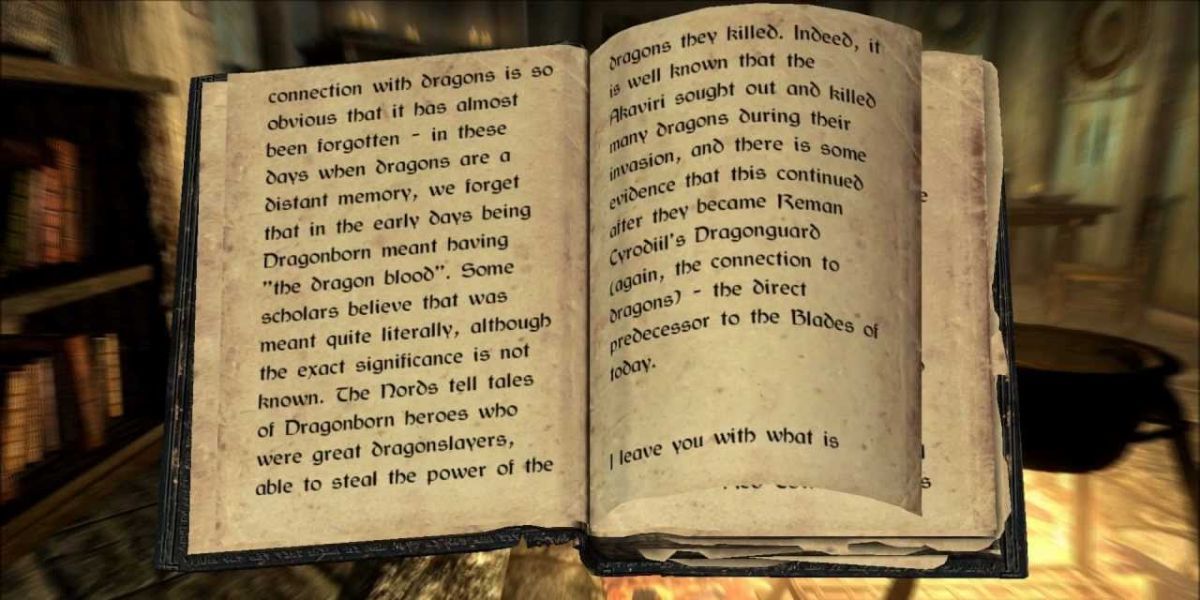 Book About The Dragonborn, Skyrim