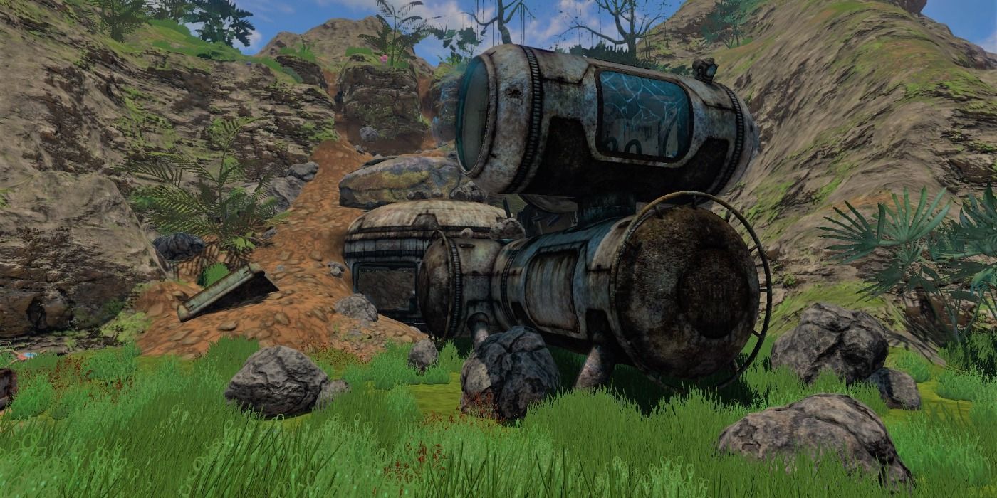 Floating Island Degasi Base in Subnautica