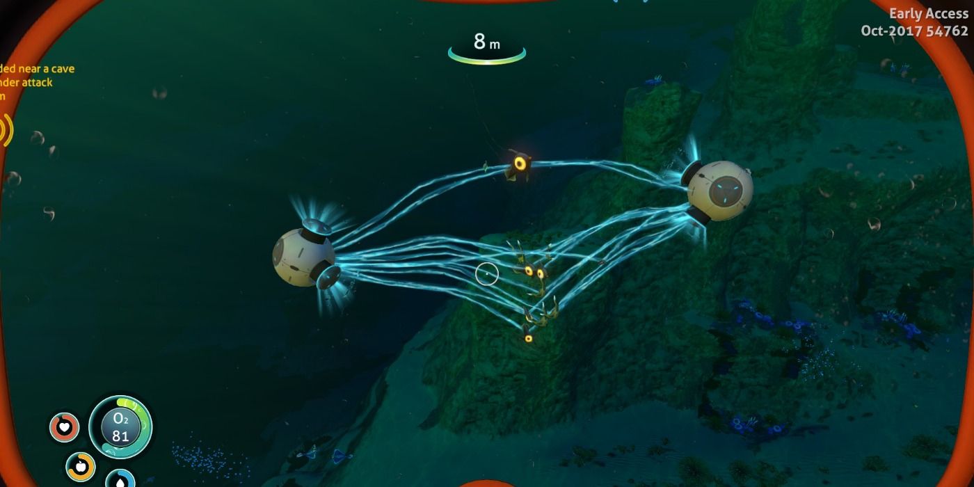 Grav Traps in Subnautica