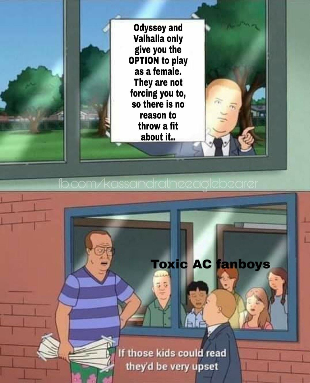 AC Odyssey VS AC Valhalla Meme Female Main Character Option