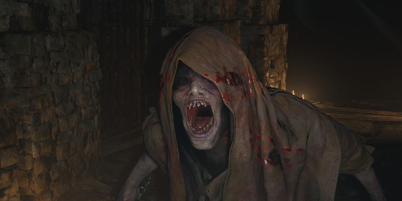 Resident Evil Village: A Close-Up On One Of The Creatures In The Castle