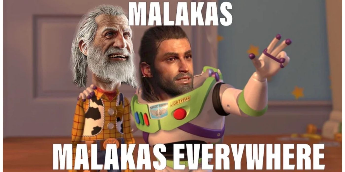 Assassins Creed Odyssey Malakas Woody and Buzz Meme Reddit user ToxicSkittles05