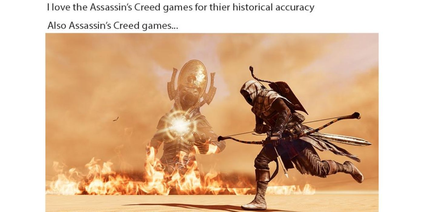 Assassins Creed Origins Meme With Egyptian God by Reddit User KayRib