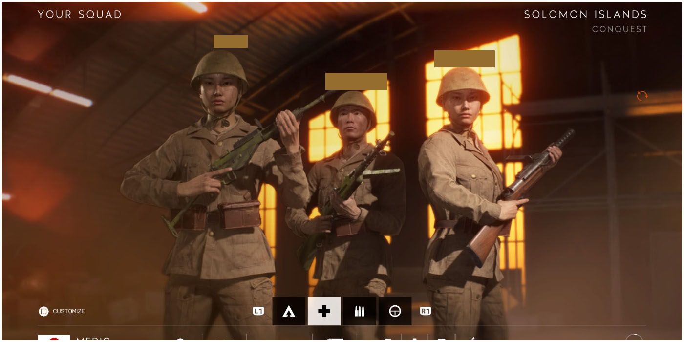 Battlefield V Conquest Mode Team Loading Menu Trio
