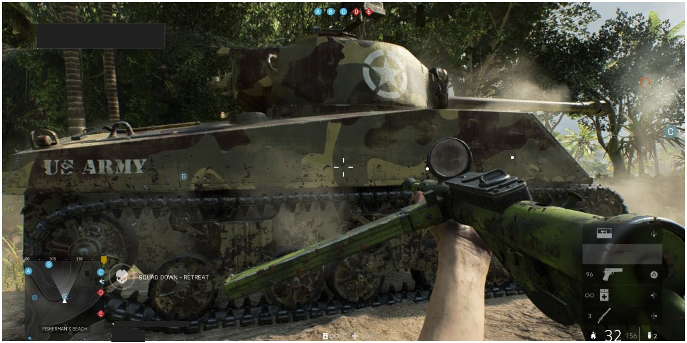 Battlefield V Conquest Mode US Tank