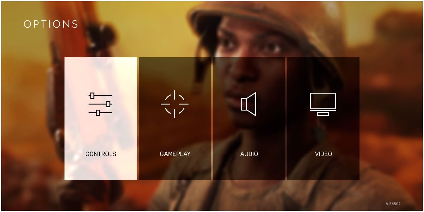 Battlefield V Customisation Options Menu