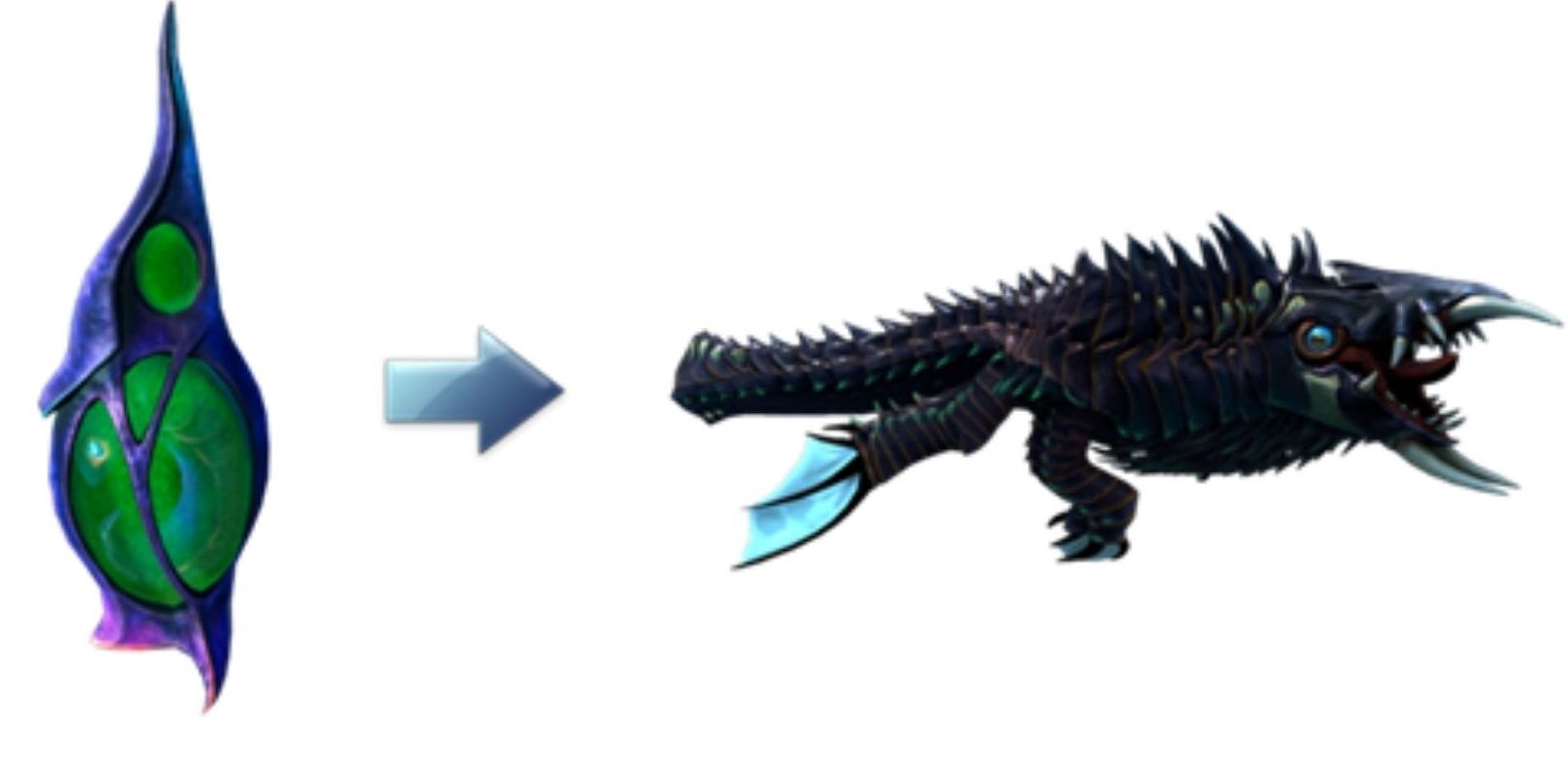 A Cryptosuchus and its egg