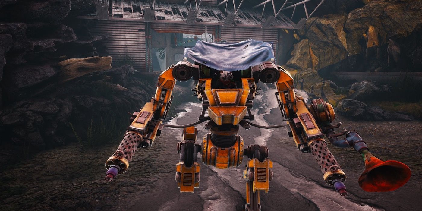 The Mech underground from Biomutant