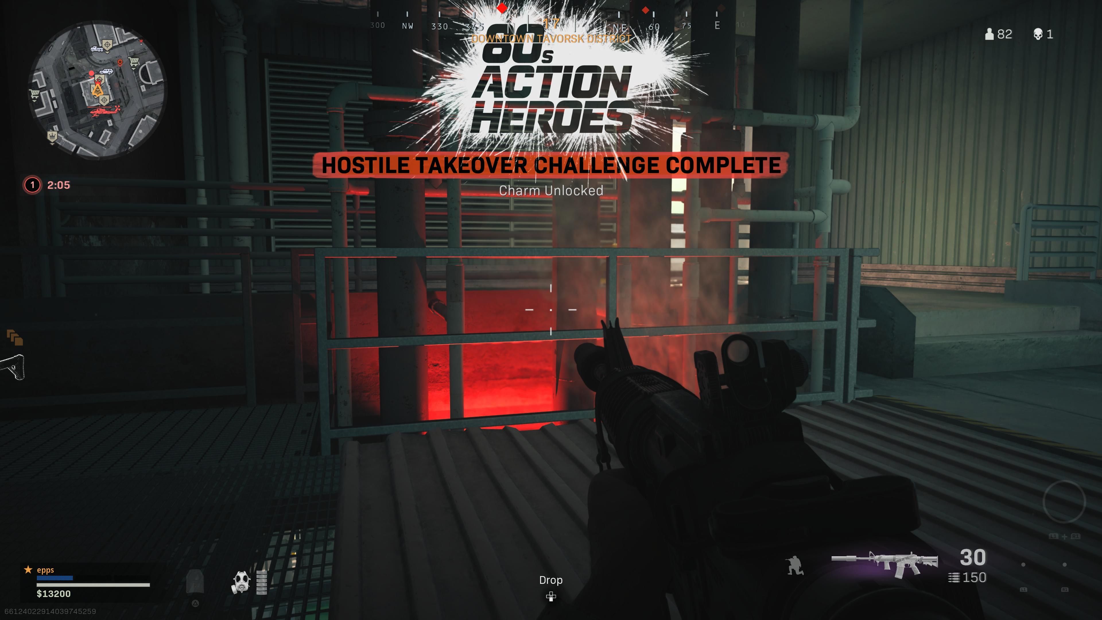 Hostile Takeover mission challenge completion screen