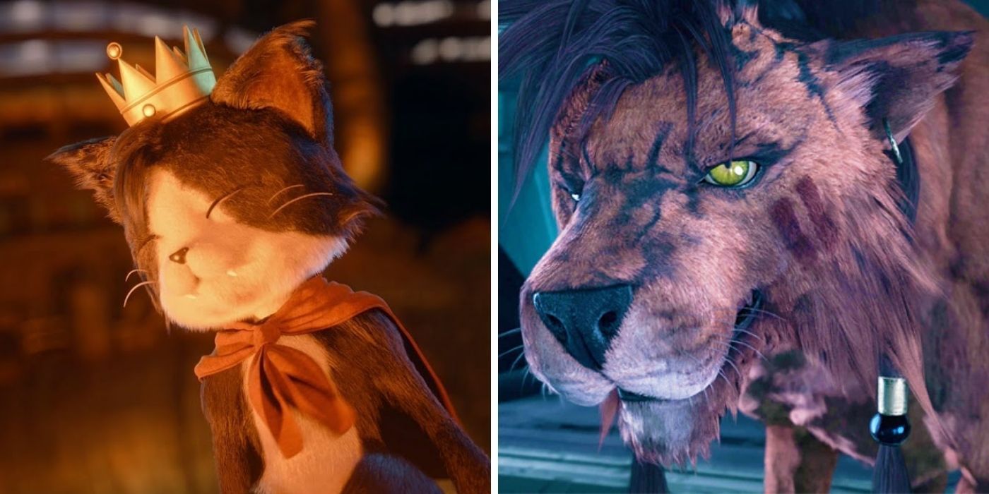 Cat Sith and Red XIII Final Fantasy VII