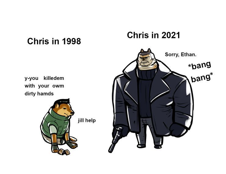 Chris Resident evil meme
