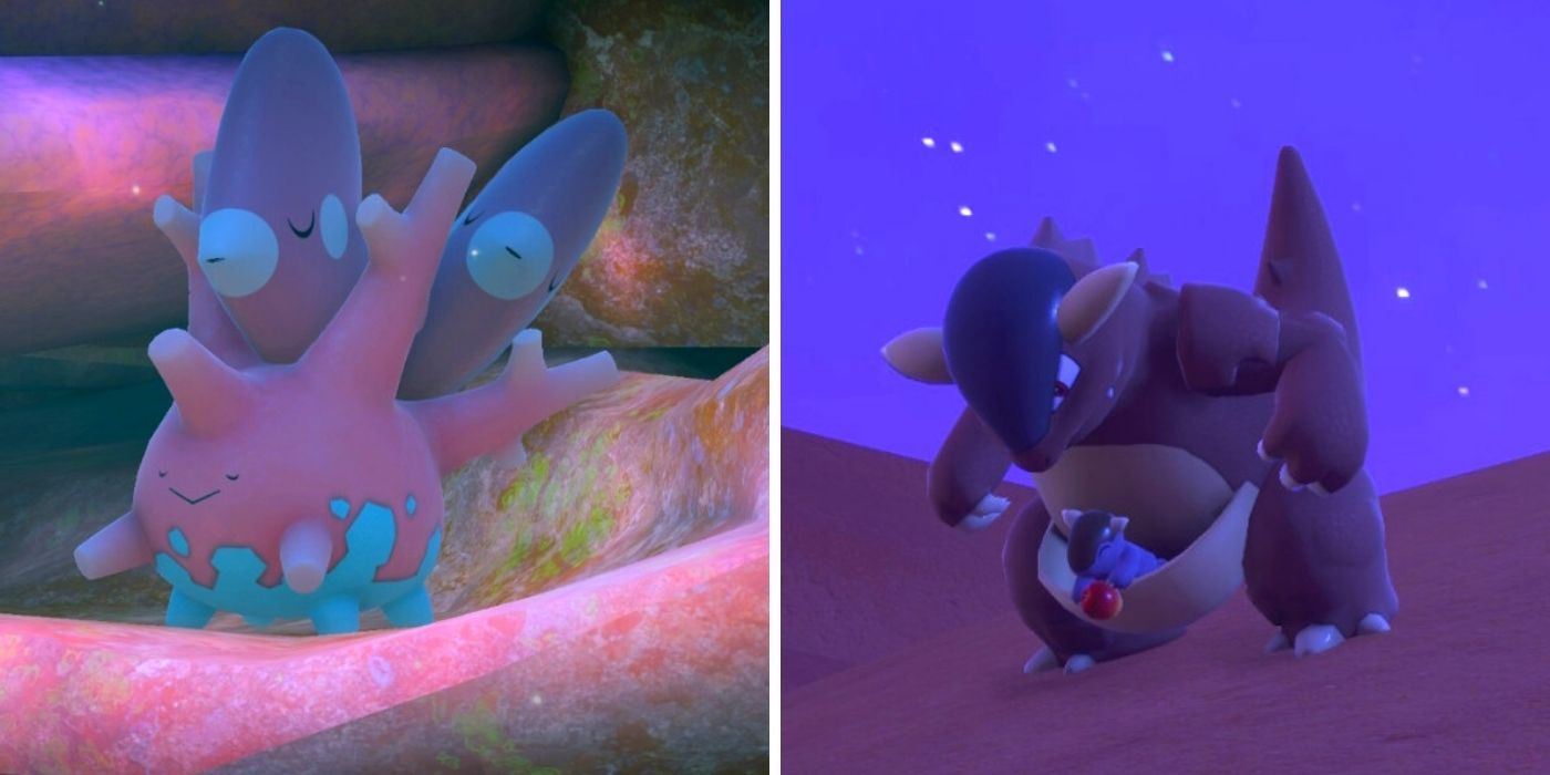 Corsola and Kangaskhan New Pokemon Snap