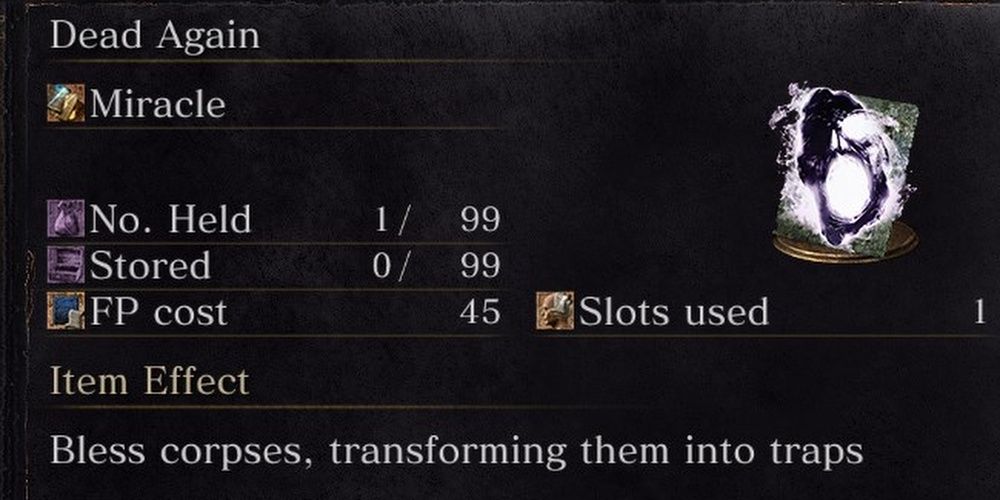 Dark Souls 3 Dead Again Miracle