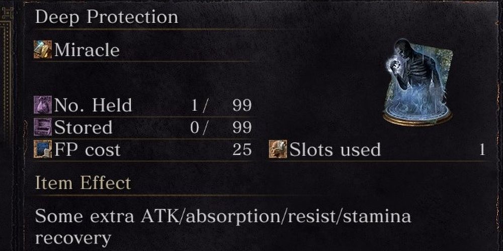 Dark Souls 3 Deep Protection Miracle