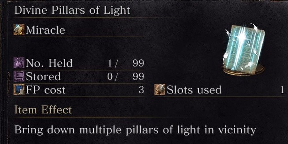 Dark Souls 3 Divine Pillars Of Light Miracle