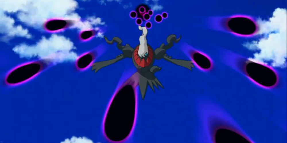 Darkrai unleashing its Dark Void in the anime.