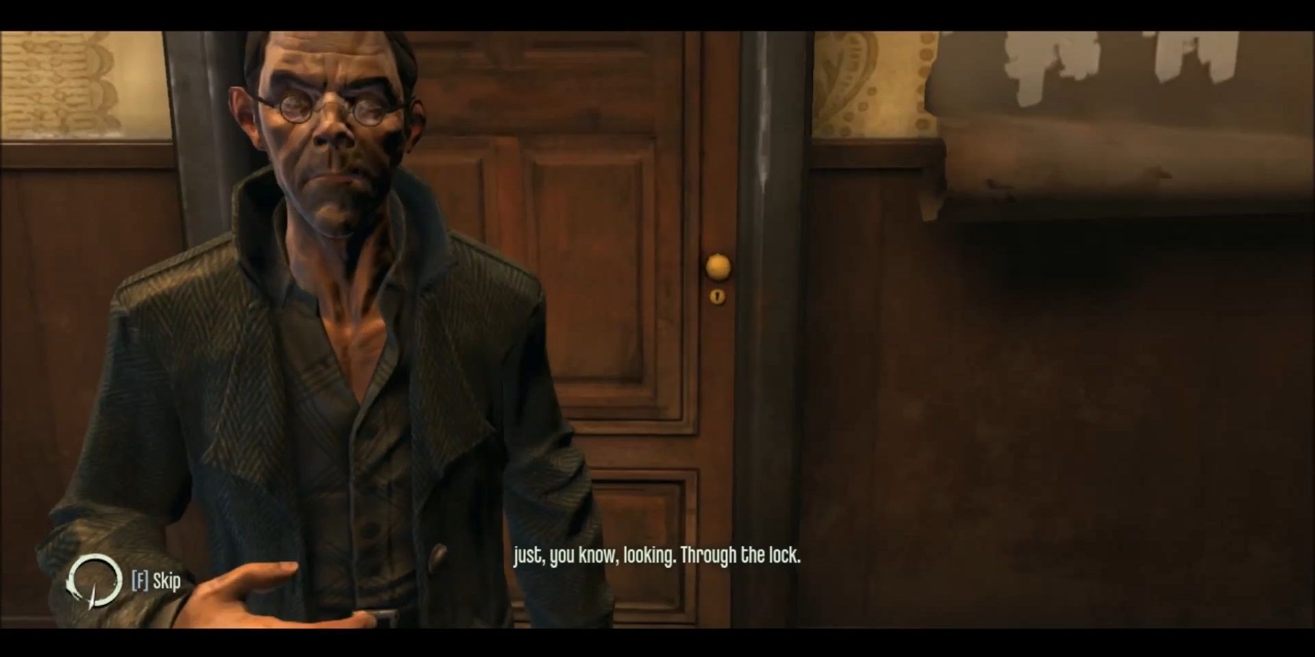Dishonored - Pietro talking about how he was looking through the lock