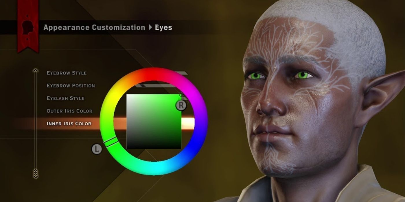 Dragon Age Inquisition Inner Iris Color Selector