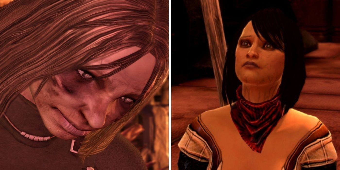 Dragon Age Split Image - Two Women With the Taint