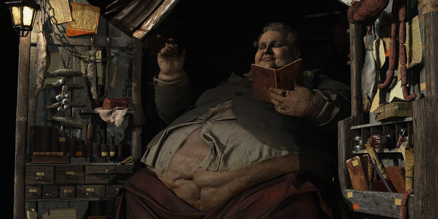 Resident Evil Village: Duke Looking Very Comfortable In His Wagon