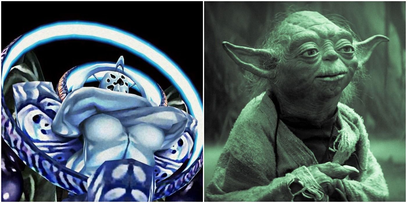Split Image Necron from Final Fantasy 9 and Yoda from Star Wars