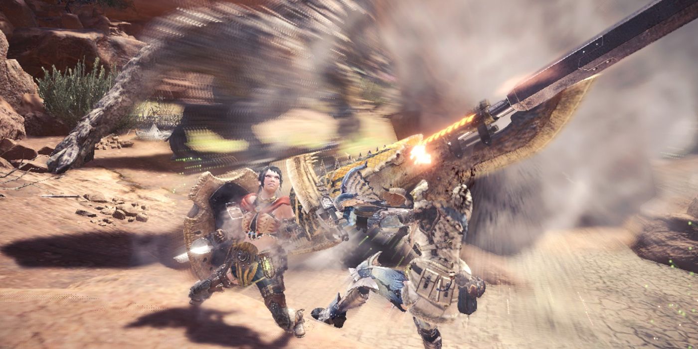 Monster Hunter World: Blasting A Teammate Away With The Gunlance