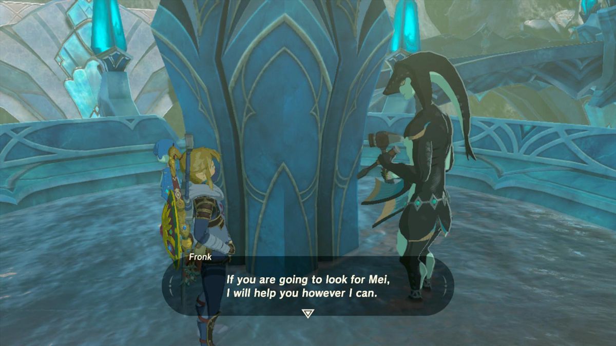 fronk from the a wife washed away quest in breath of the wild