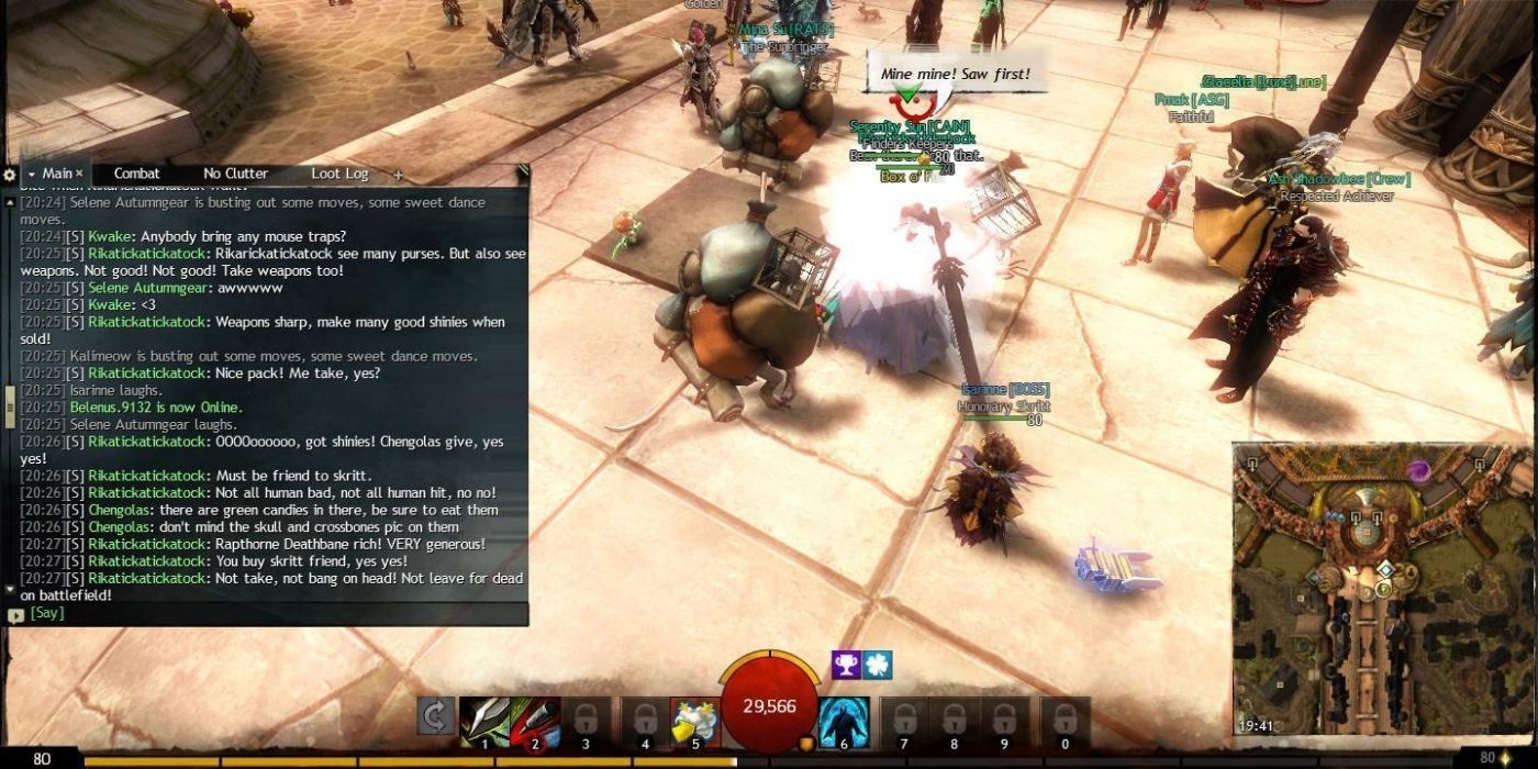 Guild Wars 2 Roleplaying Session, Players Dressed As Skritt in Lion's Arch