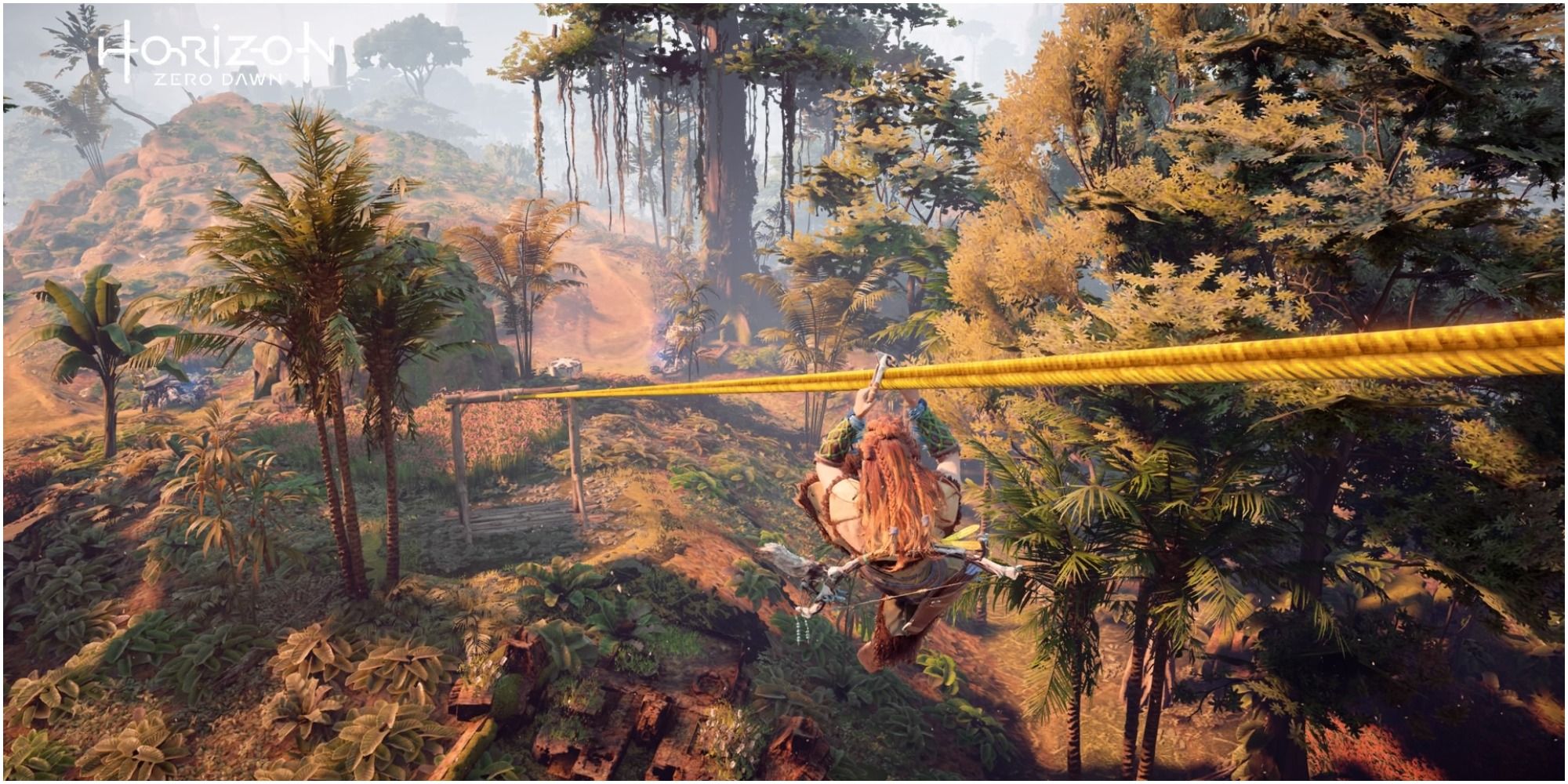 Horizon Zero Dawn Spurflints Hunting Grounds Rope Entry Into Grounds