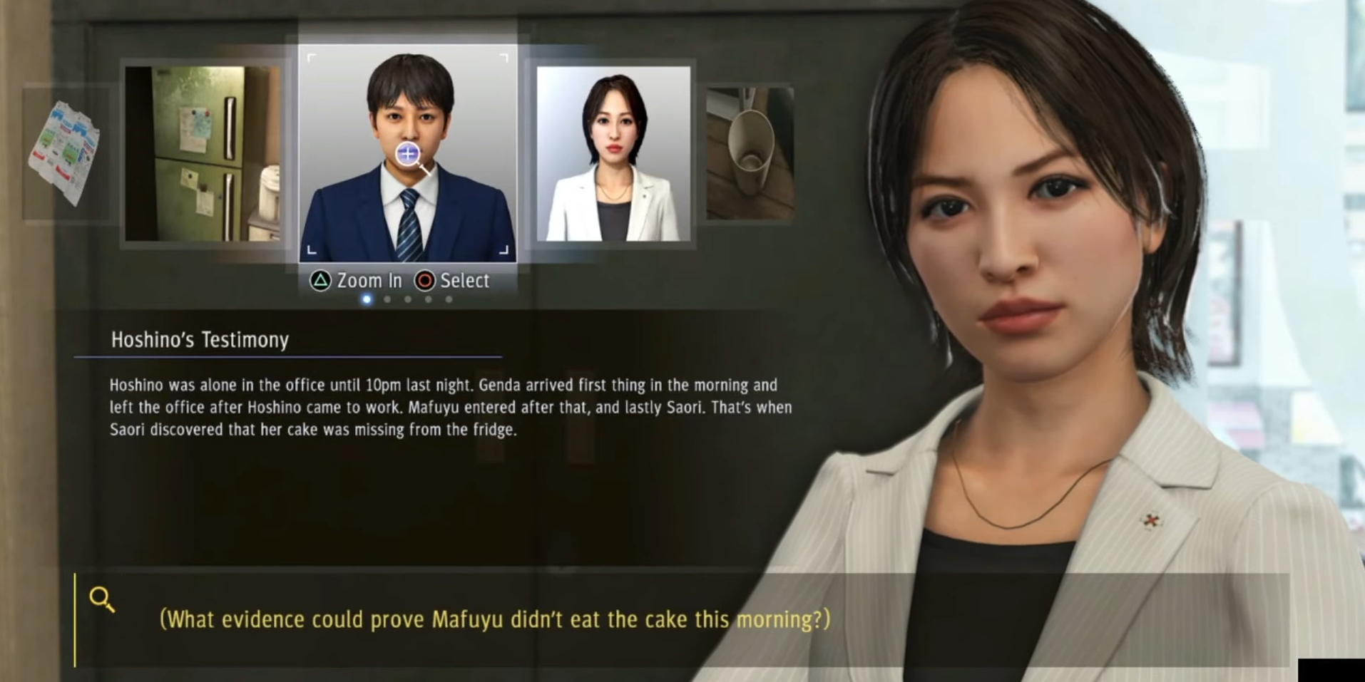 Judgment Side Case Hoshino's Testimony