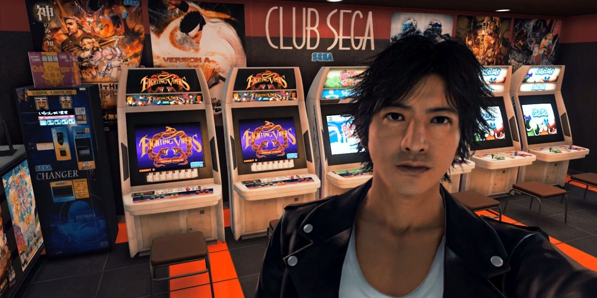 Judgment Sega Arcade Selfie