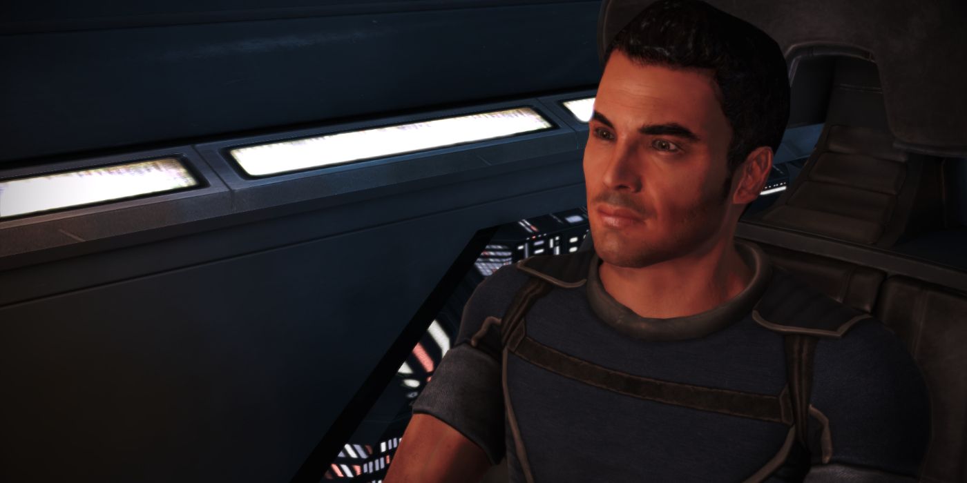 Kaidan Alenko, during the events of Mass Effect 1, sat by Joker.