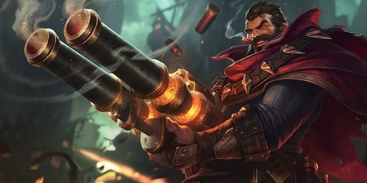 Graves in his newer splash art from League of Legends