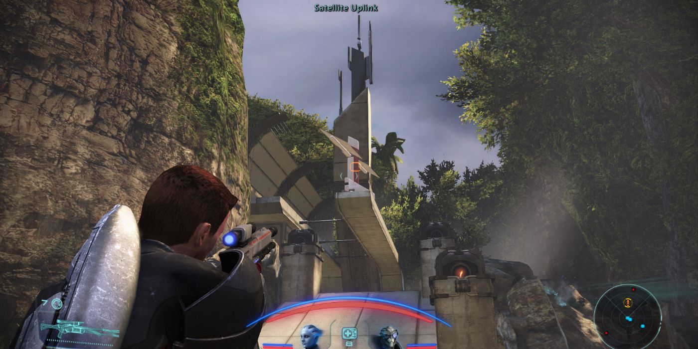 Shepard prepares to take down the satellite uplink on Virmire