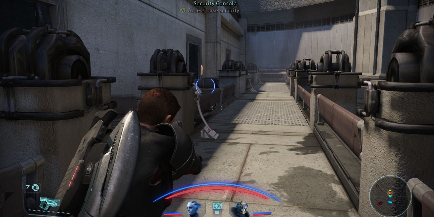 In game look at the Virmire base entry security console