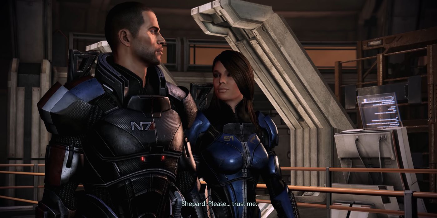 Mass Effect 3 Legendary Edition Screenshot Of Shepard In N7 Armor Beside Ashley